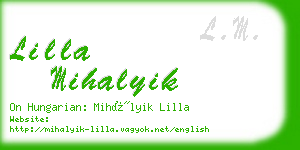 lilla mihalyik business card